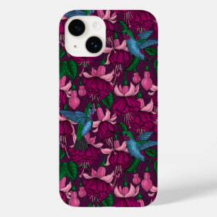 Coque Pour iPhone 14 Jardin des colibris