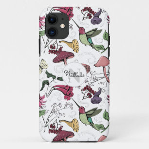 Case-Mate iPhone Case Jardin des colibris colorés
