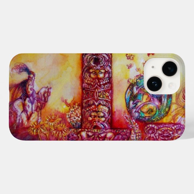 COQUES Case-Mate iPhone JARDIN DES OMBRES PERDUES / CHEVALIER ET FAERY (Verso (horizontal))