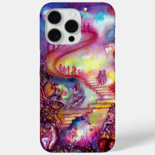 COQUE iPhone 15 PRO MAX JARDIN DES OMBRES PERDUES, ESCALIERS MYSTIQUES