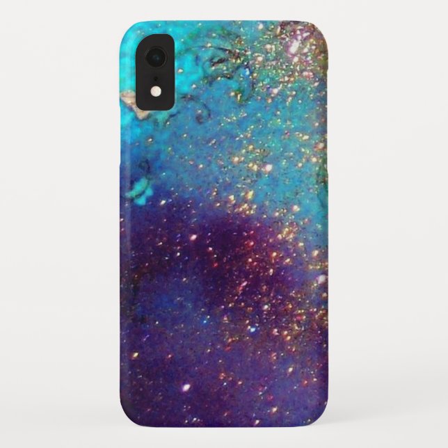 Coques Case-Mate iPhone JARDIN DES OMBRES PERDUES -Turquoise Bleu (Dos)