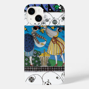 COQUES POUR iPhone JARDIN D'ÉTÉ ET ESCALIERS /MODE COSTUME DESIGNER