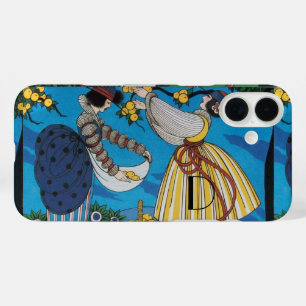iPhone 16 PLUS CASE JARDIN D'ÉTÉ / MODE COSTUME DESIGNER MONOGRAMME