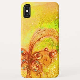 Coque Pour iPhone XS Max JARDIN D'OMBRE PERDUE MAGIQUE BUTTERFLY PLANTE Jau