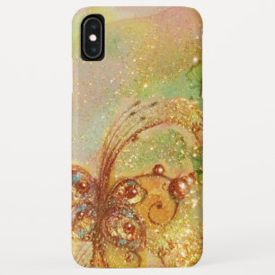 Coque Pour iPhone XS Max JARDIN D'OMBRE PERDUE MAGIQUE BUTTERFLY PLANTE Jau