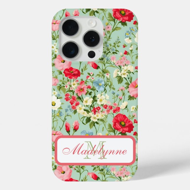 Coques Case-Mate iPhone Jardin Fleur sauvage anglais (Verso)