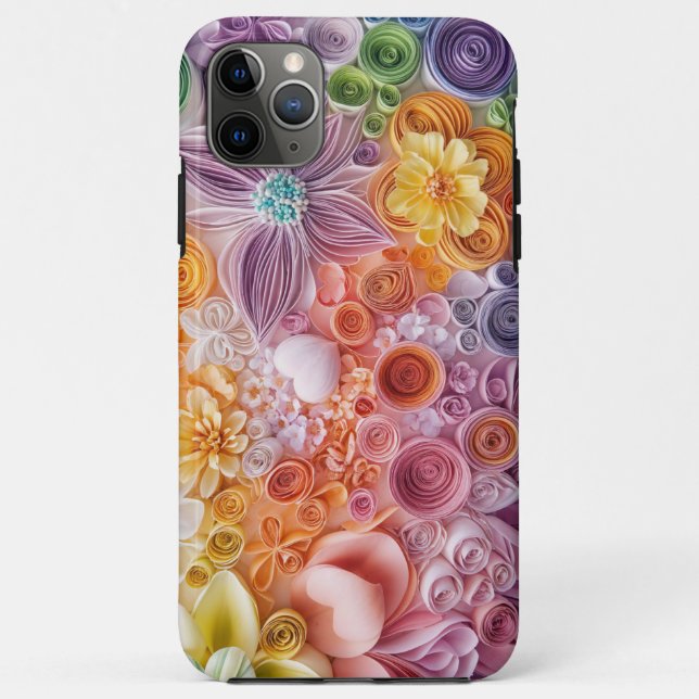 Coques Case-Mate iPhone Jardin fleuri (Dos)