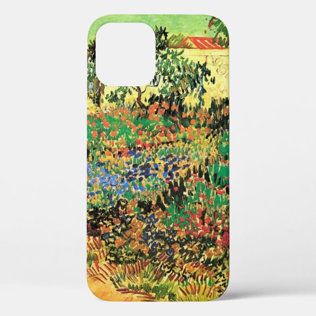 Coques Case-Mate iPhone Jardin fleuri avec chemin par Vincent van Gogh (Verso)