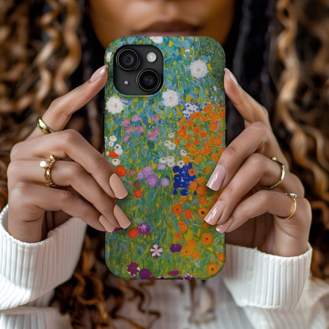 Coques Case-Mate iPhone Jardin fleuri | Gustav Klimt (Créateur téléchargé)