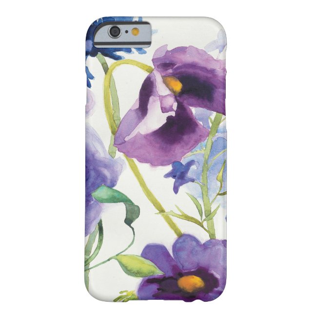 Coques Case-Mate iPhone Jardin mélangé bleu et pourpre (Dos)
