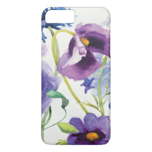 Etui iPhone Case-Mate Jardin mélangé bleu et pourpre