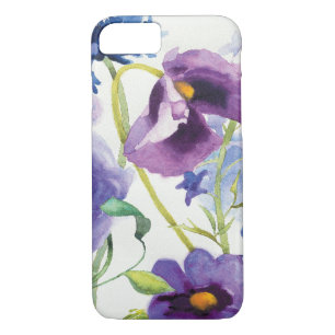 Etui iPhone Case-Mate Jardin mélangé bleu et pourpre