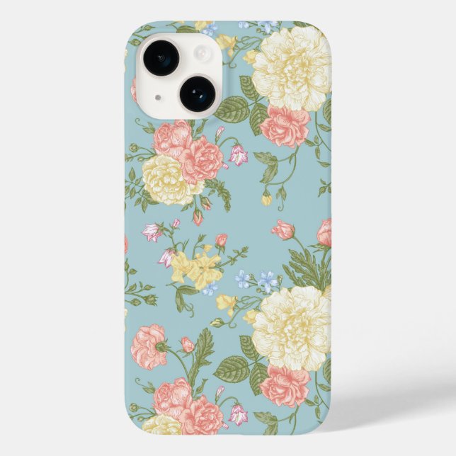 Coques Case-Mate iPhone Jardin Peony motif floral (Verso)