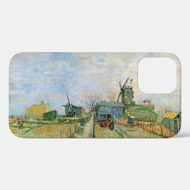 Coques Case-Mate iPhone Jardin potager à Montmartre par Vincent van Gogh (Verso (horizontal))