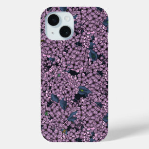 Coque Pour iPhone 15 Jardin Violet Lilac