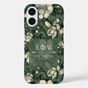 Coque Pour iPhone 16 Jardiniers Fleuris Accent Floral Mariage Vert Fanc