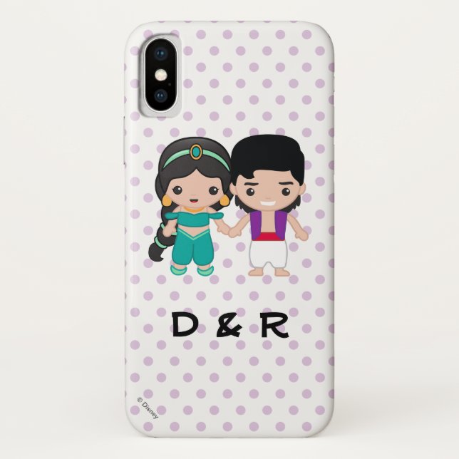 Coques Case-Mate iPhone Jasmine et Aladdin Emoji (Dos)