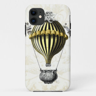 Etui iPhone Case-Mate Jaune baroque de noir de ballon