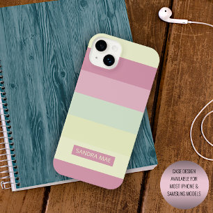 Coque Pour iPhone 14 Plus Jaune clair personnalisé Lime vert Blush rose rayu