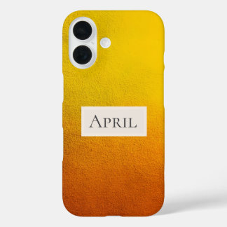 Coque Pour iPhone 16 Jaune et orange ombré