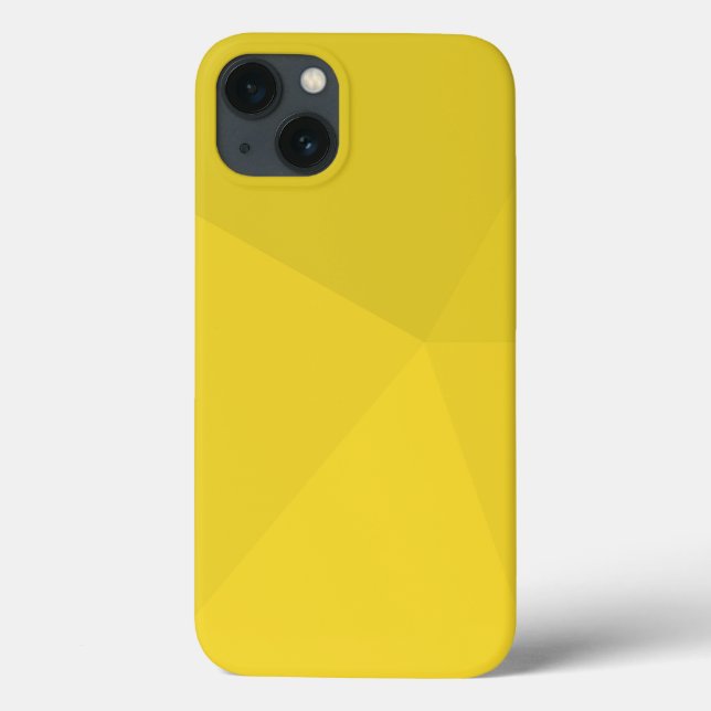 Coques Case-Mate iPhone Jaune, simple, moderne, cool, art géométrique tend (Verso)