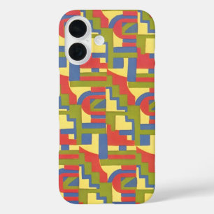 Coques iPhone 16 Jazz Art Déco Rétro, Escalier Escalier Motifs géom