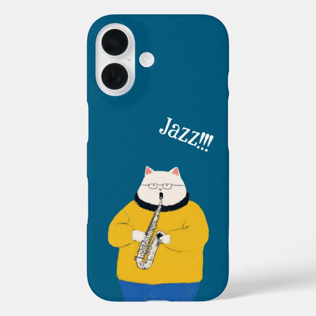 Coques Case-Mate iPhone Jazz cat, personnalisé (Verso)