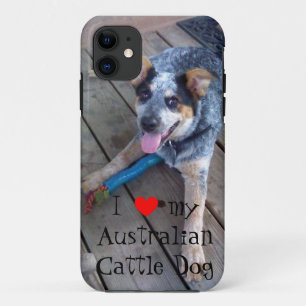 Coques Pour iPhone "Je cas de l'iPhone 5 aime mon chien australien de