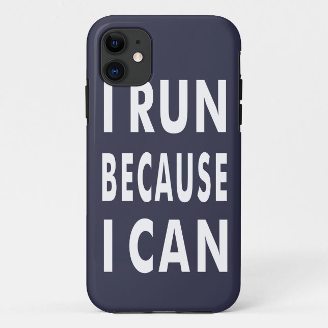 Coques Case-Mate iPhone Je cours parce que je peux iPhone SE + iPhone 5/5S (Dos)