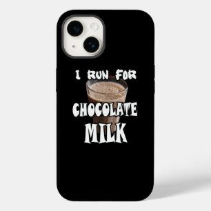 Coque Pour iPhone 14 Je cours pour le lait au chocolat