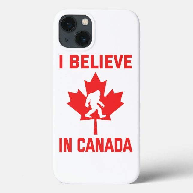 Coques Case-Mate iPhone Je Crois Au Canada - Bigfoot Drôle (Verso)