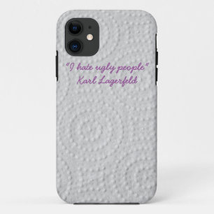 Coque Case-Mate Pour iPhone "Je déteste les gens moches" couverture de l'iphon
