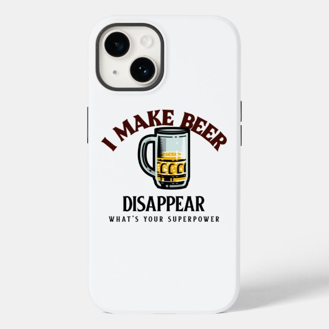 Coques Case-Mate iPhone Je fais disparaître la bière Qu'est-ce que votre s (Verso)