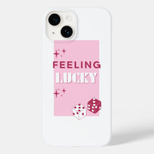 Coque Pour iPhone 14 Je Me Sens Lucky, Lucky Girl, Luckiest Girl, Rose
