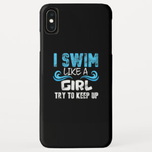 Case-Mate iPhone Case Je Nage Comme Une Fille Essaie De Rester Au Niveau