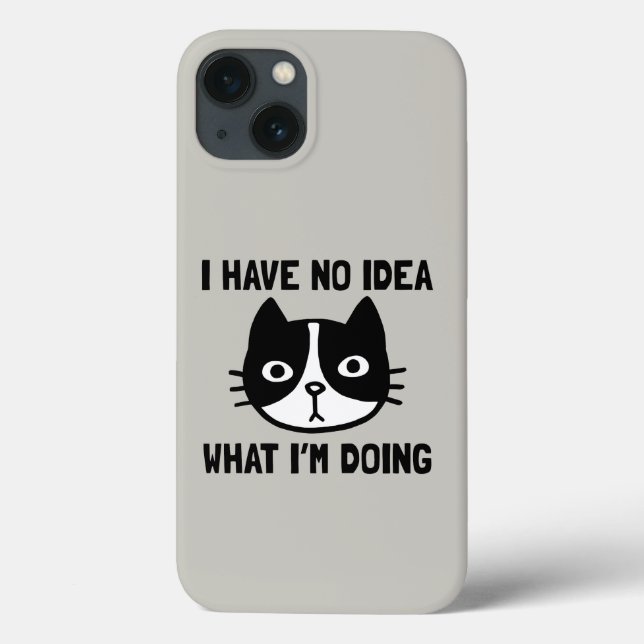 Coques Case-Mate iPhone Je n'ai aucune idée de ce que je fais Chat (Verso)