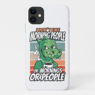 Case-Mate iPhone Case Je n'aime pas les matins, les matins ou les gens