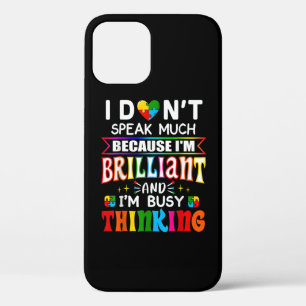 Case-Mate iPhone Case Je Ne Parle Pas Beaucoup D'Autisme Autiste brillan