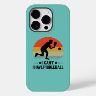Coque Pour iPhone 14 Pro Je ne peux pas avoir de pickleball, Pickleball Lov