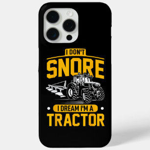 Coque iPhone 15 Pro Max Je ne ronfle pas Je rêve Je suis un tracteur - Far
