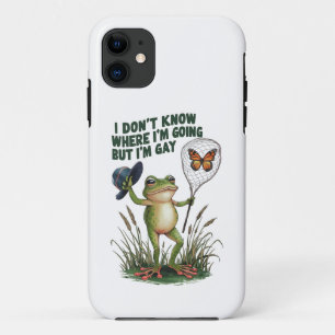 Case-Mate iPhone Case Je ne sais pas où je vais mais je suis une grenoui