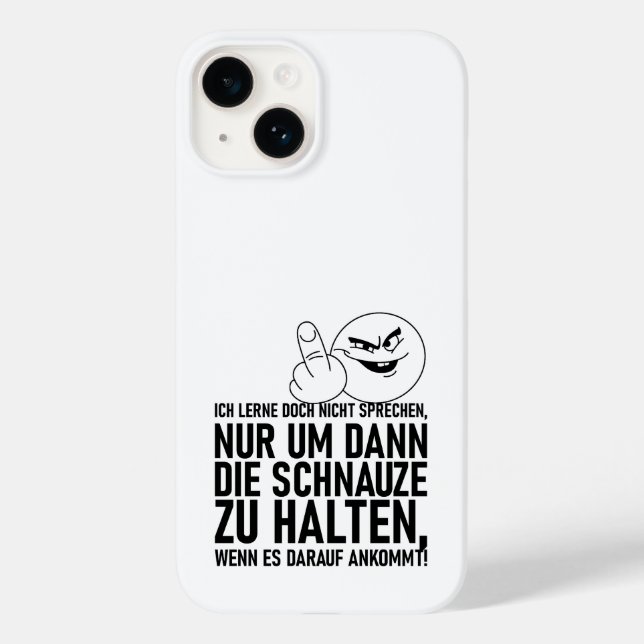 COQUES Case-Mate iPhone JE NE SUIS PAS EN TRAIN D'APPRENDRE À PARLER (Verso)