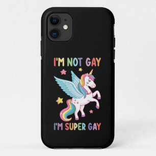 Case-Mate iPhone Case Je ne suis pas gay Je suis super Gay pride LGBT Un