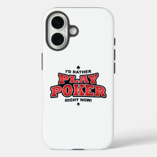 Coque Pour iPhone 16 Je préfère jouer au poker