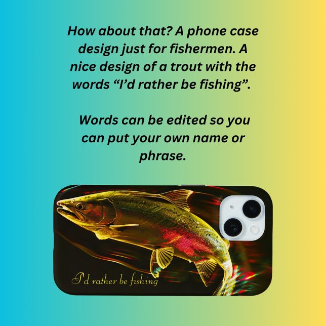 Coques Case-Mate iPhone Je préférerais pêcher (Créateur téléchargé)