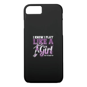 Case-Mate iPhone Case Je Sais Que Je Joue Comme Une Fille, Essaie De Gar