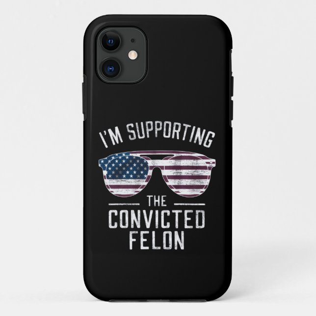 Coques Case-Mate iPhone Je soutiens le criminel condamné pro Trump 2024 (Dos)