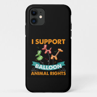 Case-Mate iPhone Case Je soutiens les droits des animaux de ballon amusa