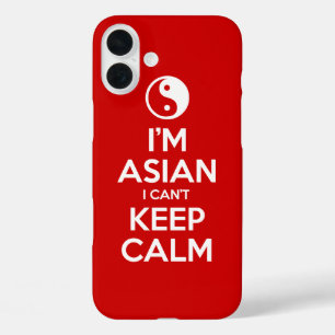 Coques iPhone 16 Plus Je suis asiatique, je ne peux pas garder le calme