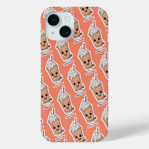Coque Pour iPhone 15 Je suis Frappe-tastic   Frappe à la crème fouettée